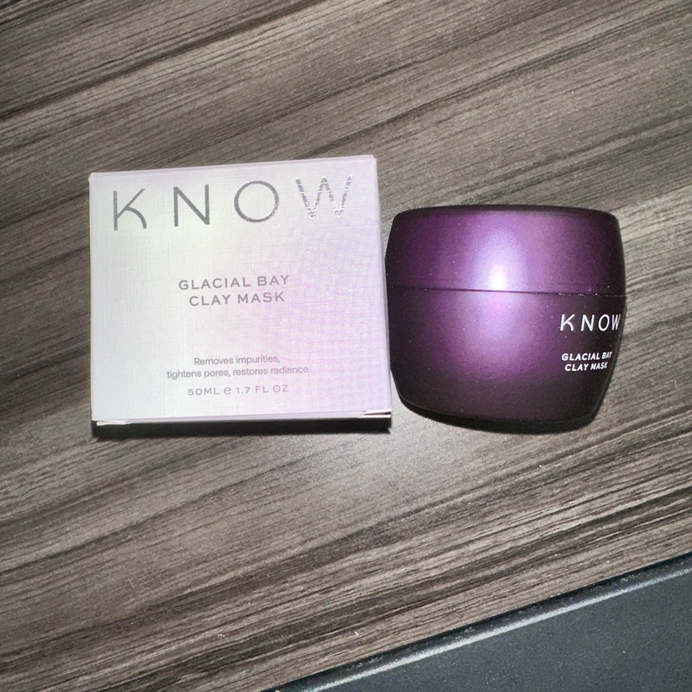 NIB KNOW GLACIAL BAY CLAY MASK